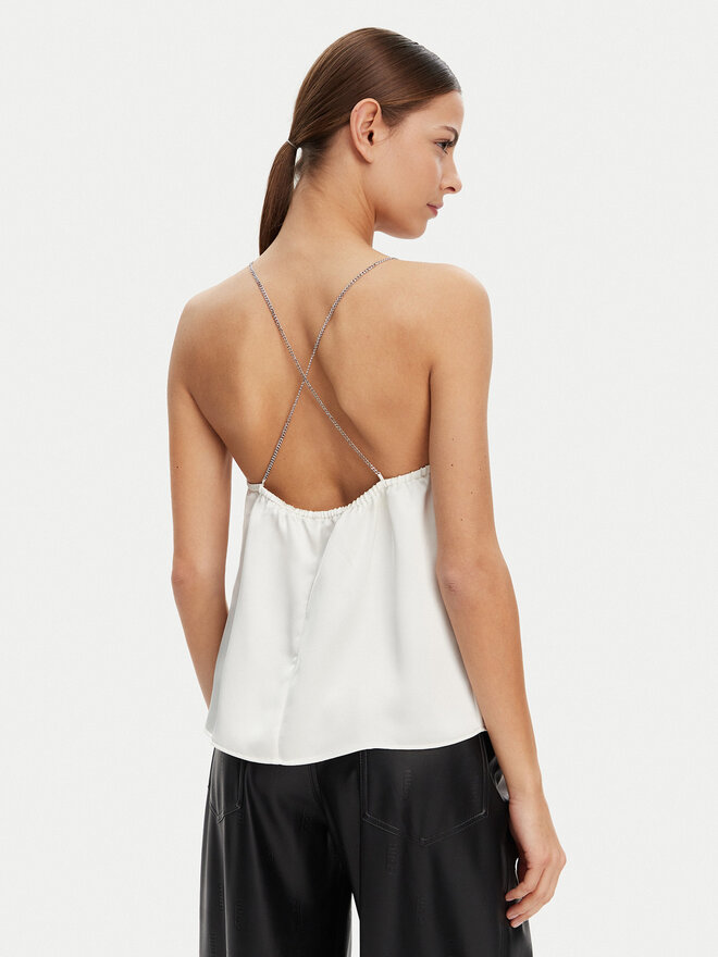 HUGO HUGO Τοπ Cebena 50536436 Λευκό Regular Fit