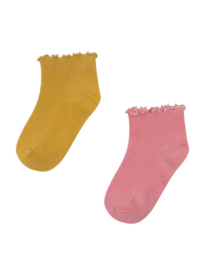Nelli Blu 2 pares de calcetines cortos para niño Nelli Blu 7KB-003-SS23 Rosa