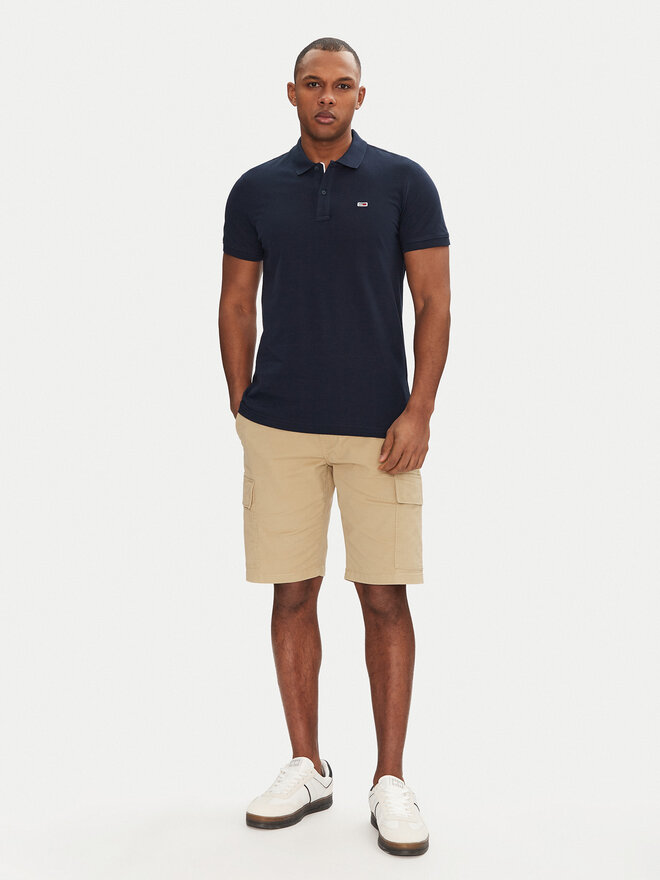 Tommy Jeans Tommy Jeans Polo marškinėliai DM0DM20676 Tamsiai mėlyna Slim Fit