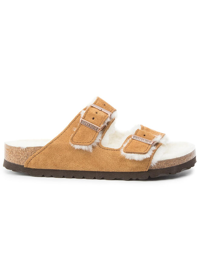 Birkenstock Тапочки Birkenstock Arizona Fur 1001135 Коричневий