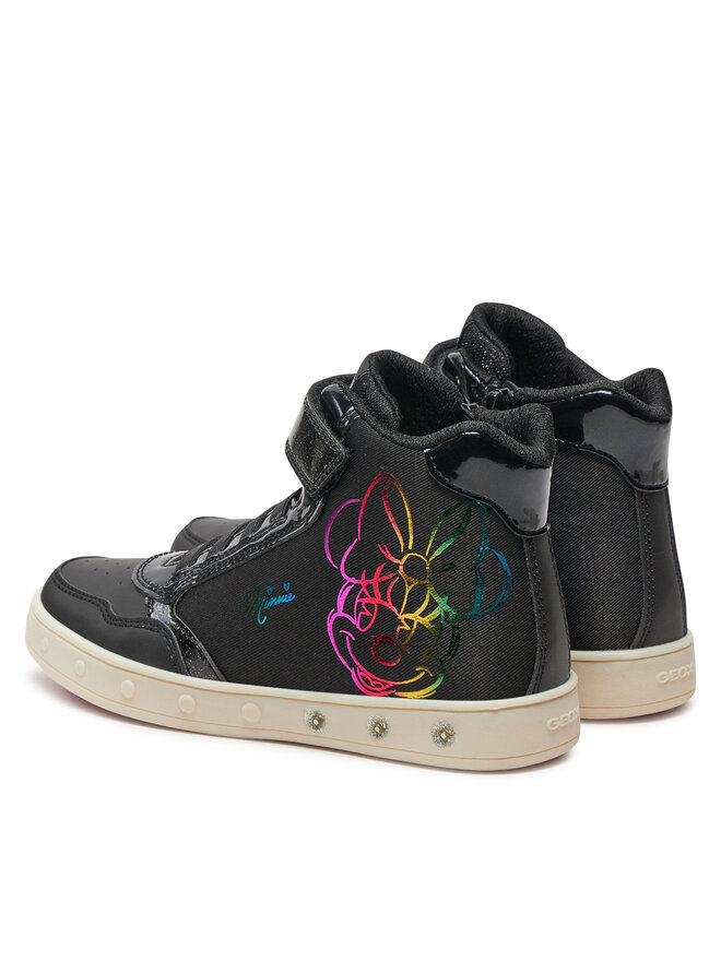 Geox Sneakersy Geox Skylin Girl J468WE 011KN C9999 S Černá