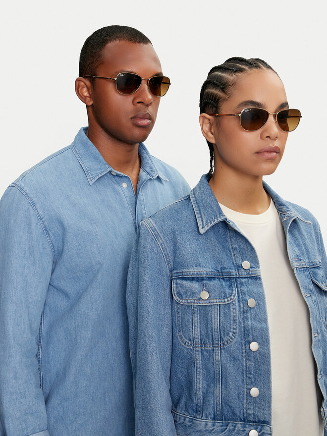 Ray-Ban Okulary przeciwsłoneczne Ray-Ban 0RB3733 001/M2 Złoty