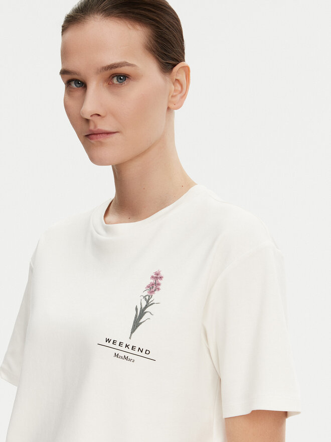 Weekend Max Mara Weekend Max Mara T-Shirt Lecco 2515941052 Weiß Boxy Fit