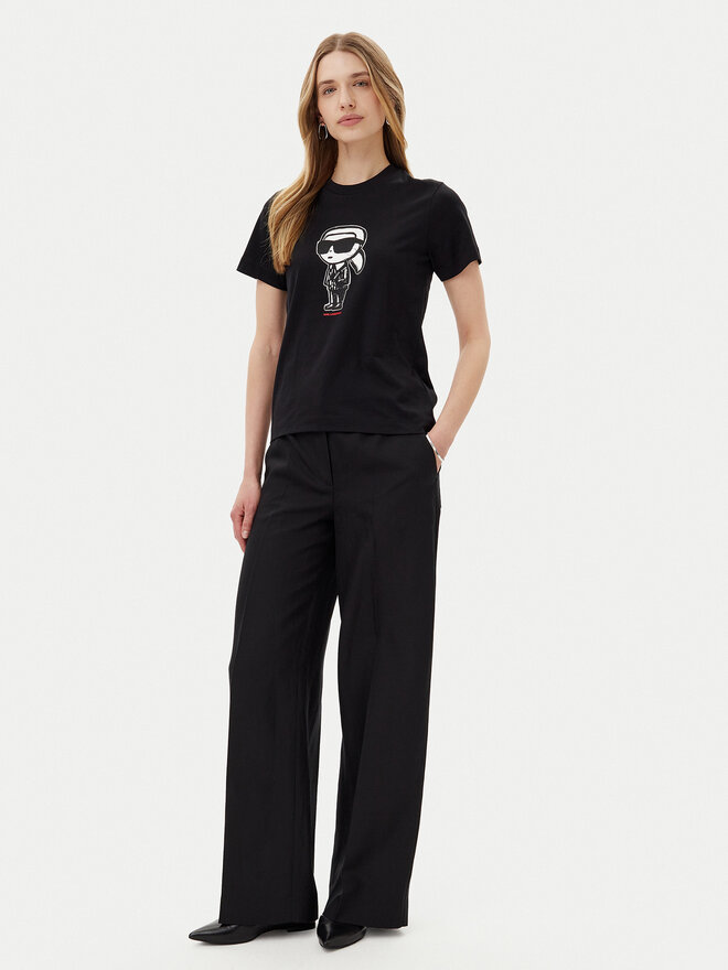 KARL LAGERFELD KARL LAGERFELD T-Shirt A1W17126 Schwarz Regular Fit