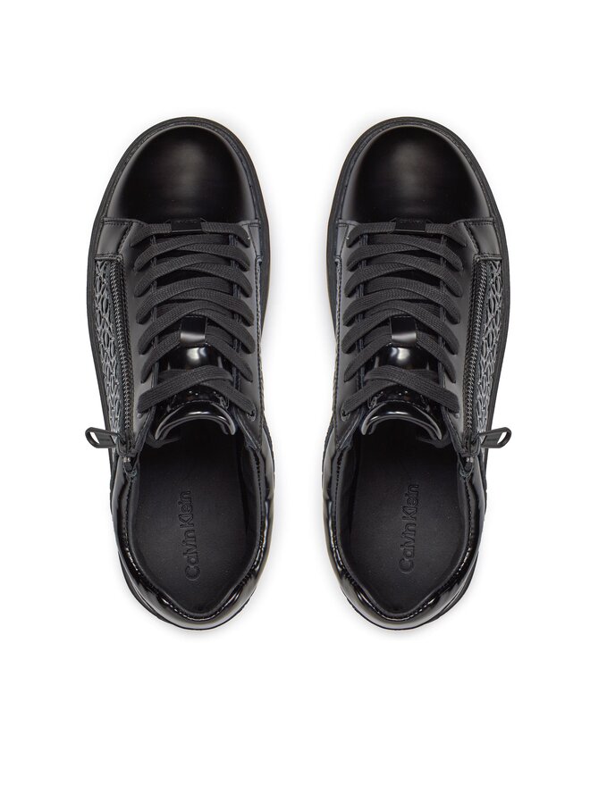 Calvin Klein Sneakers Calvin Klein Low Top Lace Up W/Zip Mono HM0HM01277 Negru