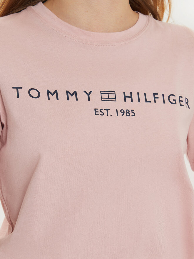 Tommy Hilfiger Tommy Hilfiger Marškinėliai WW0WW40276 Rožinė Regular Fit