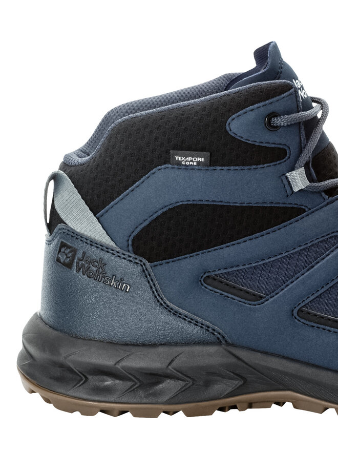 Jack Wolfskin Bakancs Jack Wolfskin Woodland 2 Texapore Mid M 4051261 Sötétkék