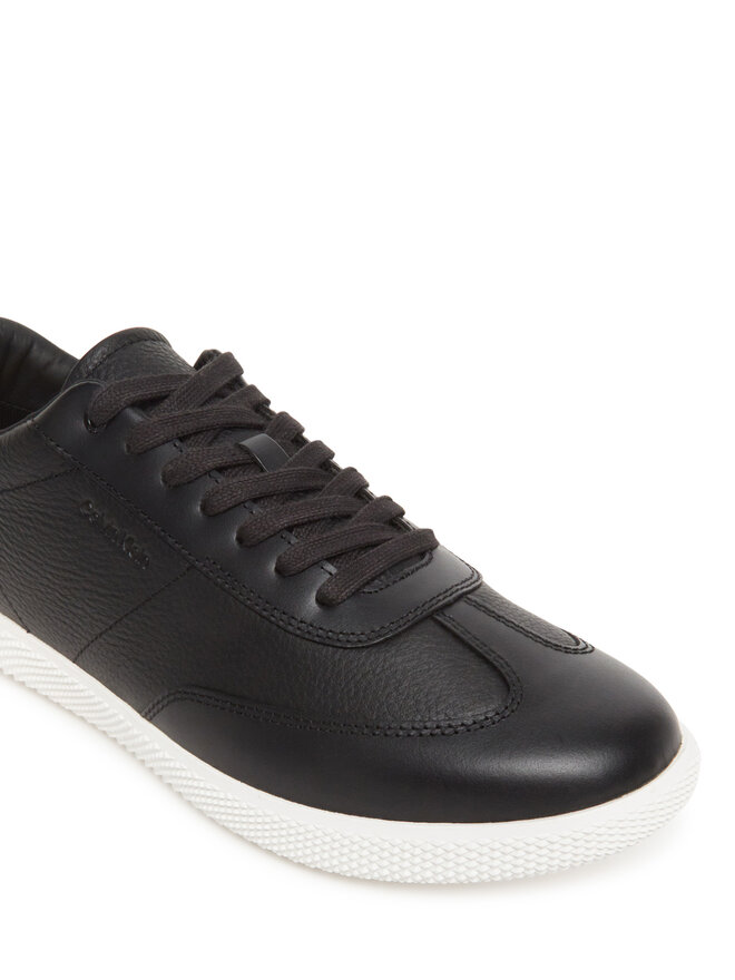 Calvin Klein Снікерcи Calvin Klein Low Top Lace Up Tmbl Lth HM0HM01803 Чорний