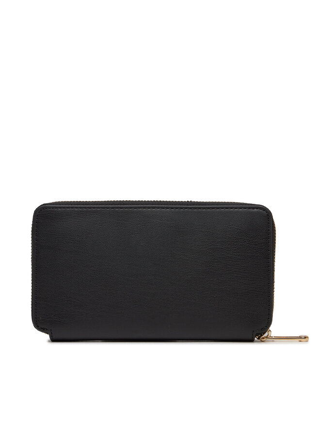 Tommy Hilfiger Nagy női pénztárca Tommy Hilfiger Iconic Tommy Large Za AW0AW16009 Fekete