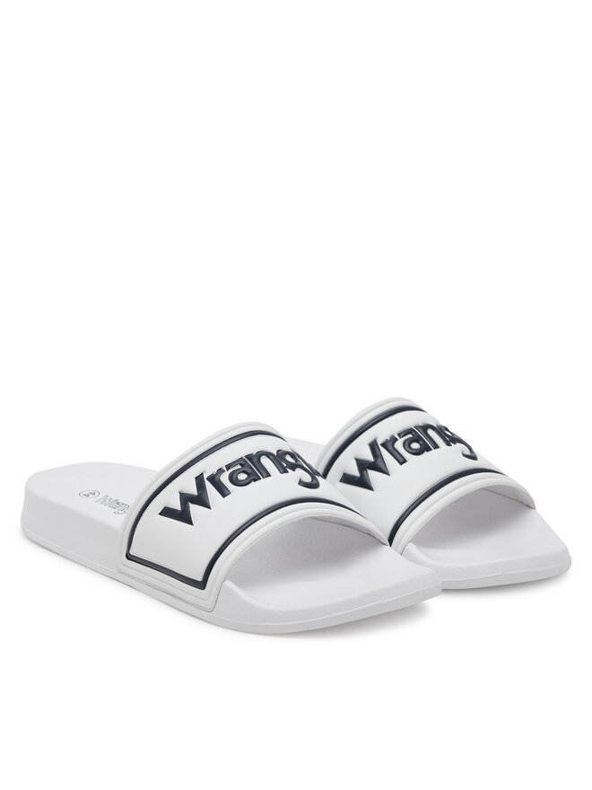 Wrangler Klapki Wrangler Avwewll Silder Men Low 20251042 Biały