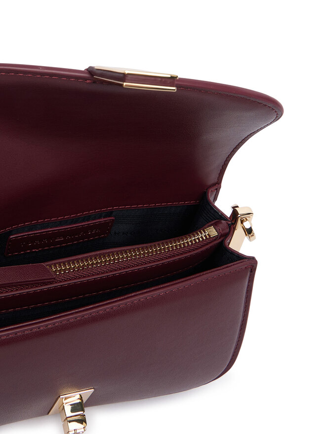 Tommy Hilfiger Handtasche Tommy Hilfiger Th Heritage Chain Crossover AW0AW19319 Dunkelrot