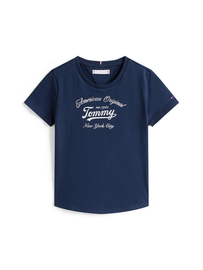 Tommy Hilfiger Tommy Hilfiger Póló Script KG0KG08636 Sötétkék Regular Fit