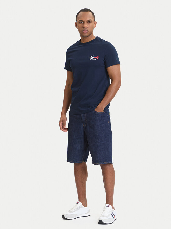 Tommy Jeans Tommy Jeans T-Shirt DM0DM22538 Dunkelblau Slim Fit