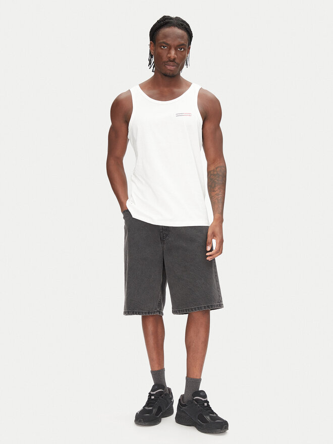 Tommy Jeans Tommy Jeans Tank top marškinėliai Entry Graphic DM0DM20790 Écru Slim Fit