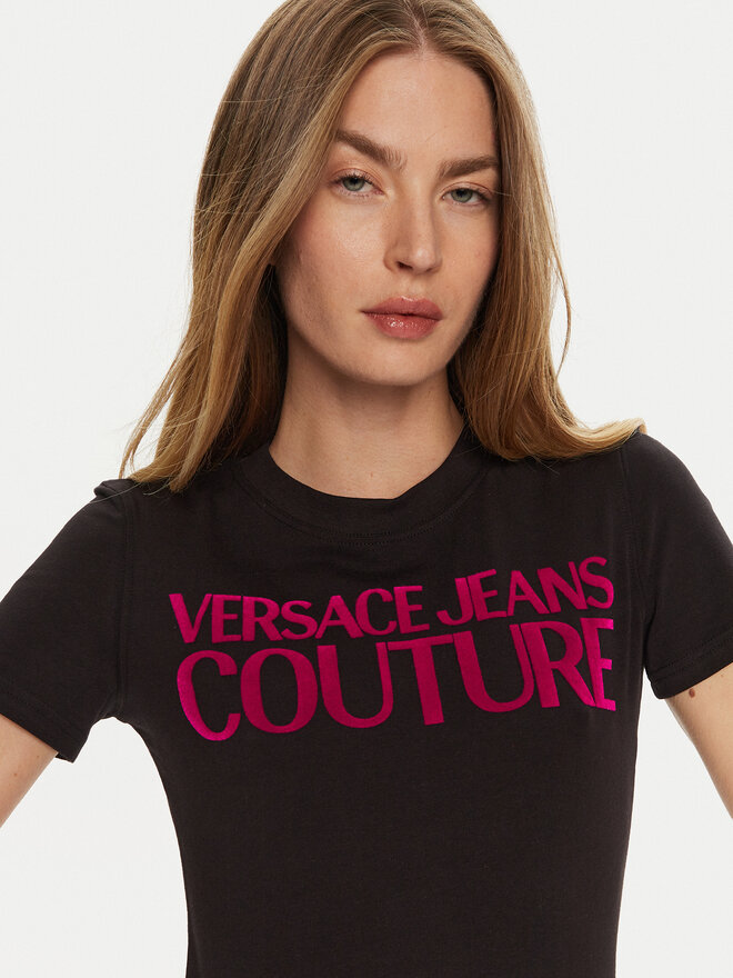 Versace Jeans Couture Versace Jeans Couture T-Shirt 77HAHL01 Schwarz Regular Fit