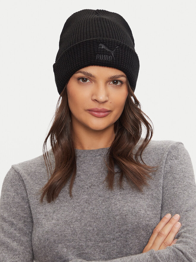 Шапкa Puma Classics Mid Fit Beanie 025677 01 Чорний | evzuttya.com.ua