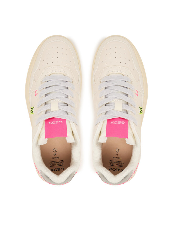 Geox Sneakers Geox J Lestrella Girl J56NLC 000BC C1M1W S Écru