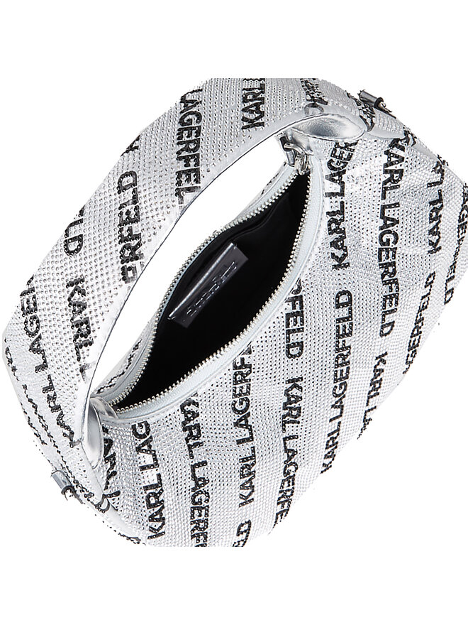 KARL LAGERFELD Ročna torba KARL LAGERFELD 240W3026 Srebrna
