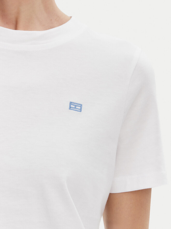 Tommy Hilfiger Tommy Hilfiger Camiseta WW0WW45522 Blanco Regular Fit