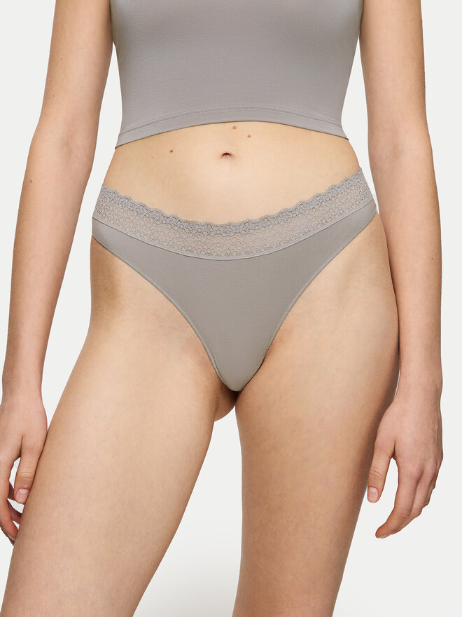 Triumph Triumph Stringtanga Feel Of Modal 10219764 Grau