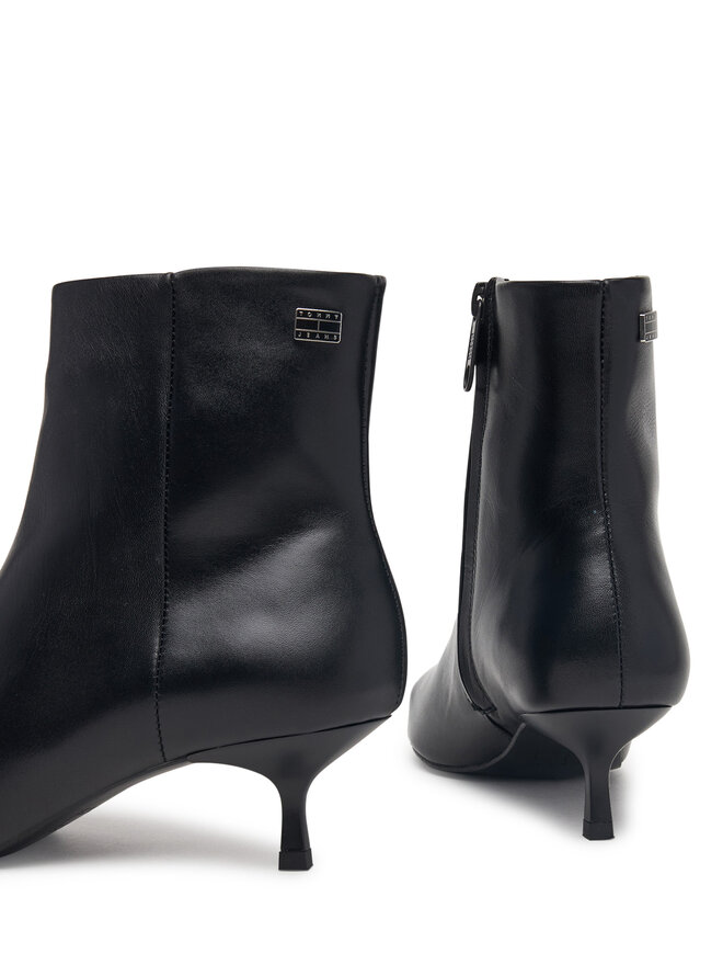 Tommy Jeans Stiefeletten Tommy Jeans Tjw Pointed Kitten Heel Boots EN0EN03172 Schwarz