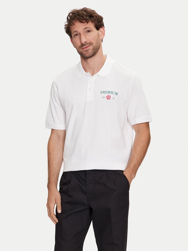 Jack&Jones Jack&Jones Poloshirt Jprblaalfie 12259678 Weiß Regular Fit