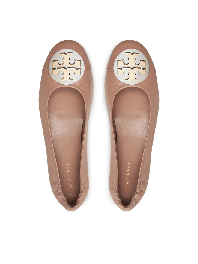 Tory burch ballerina beige on sale