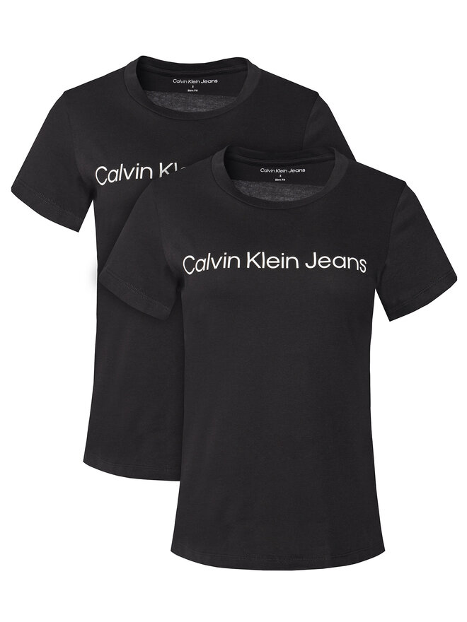 Calvin Klein Jeans Calvin Klein Jeans 2er-Set T-Shirts J20J220161 Schwarz Slim Fit