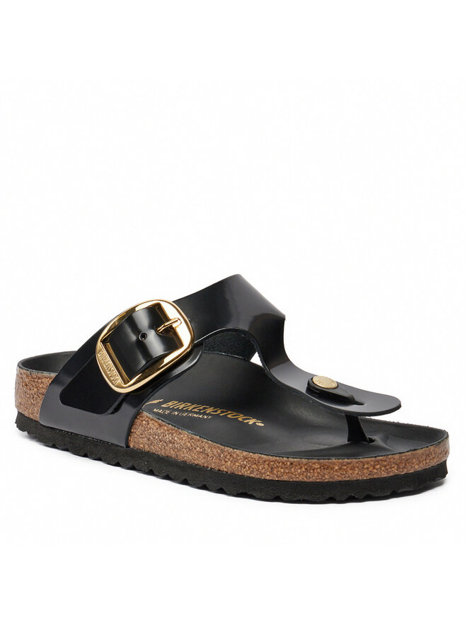 Birkenstock Čības uz pirksta Birkenstock Gizeh Buckle He 1021469 Melns