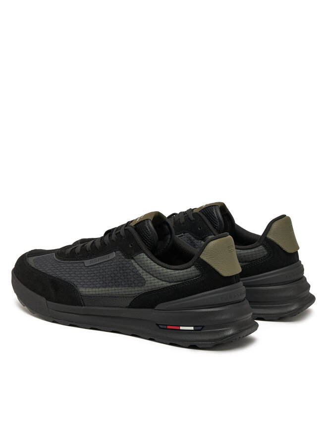 Tommy Hilfiger Сникърси Tommy Hilfiger Retro Runner Seasonal FM0FM05328 Черен