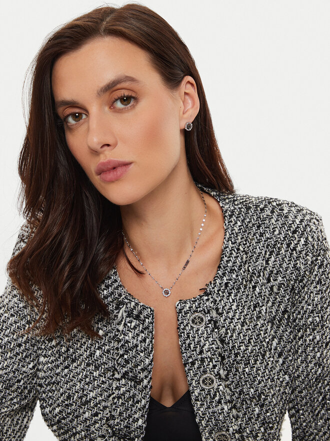 Guess Náušnice Guess JUBE04 645JW Strieborná