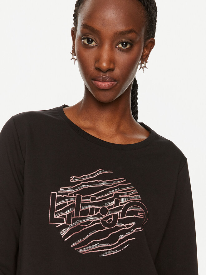 Liu Jo Sport Liu Jo Sport T-Shirt TF4146 FS090 Schwarz Regular Fit