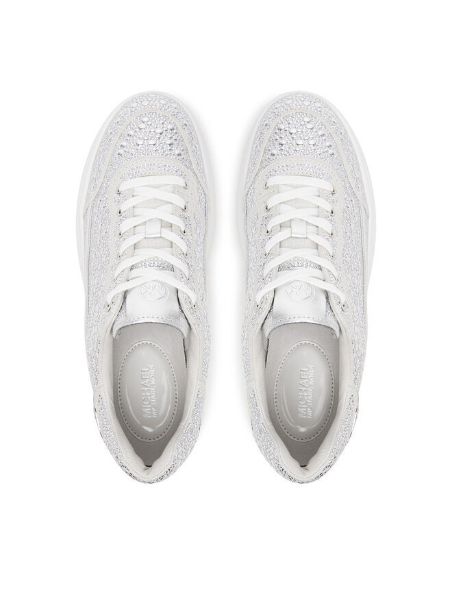 MICHAEL Michael Kors Sneakersy MICHAEL Michael Kors Hayes 43S5HYFS2D Srebrny