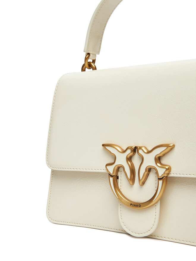 PINKO Handtasche PINKO Love One Top Handle Classic Light PE 25 PLTT 100066 A1UV Weiß
