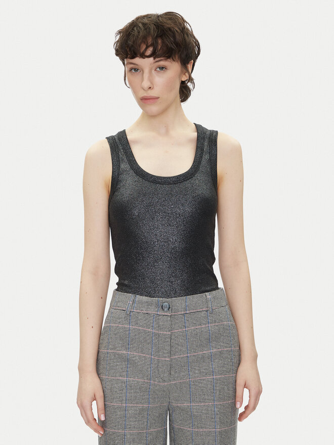 Pepe Jeans Pepe Jeans Marškinėliai Lacey PL505993 Juoda Slim Fit