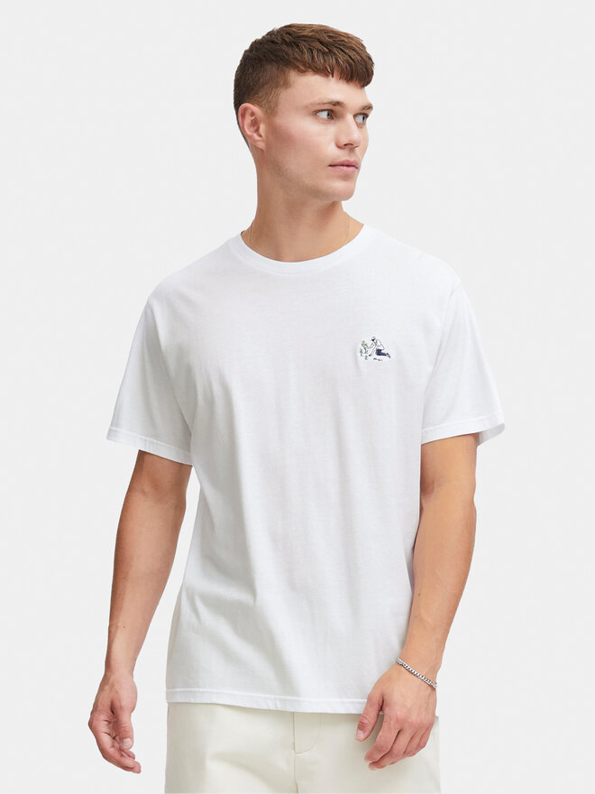 Solid Solid Camiseta Ilias 21108139 Blanco Regular Fit