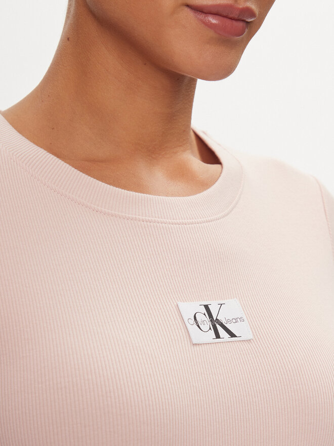 Calvin Klein Jeans Calvin Klein Jeans Camiseta J20J223358 Rosa Slim Fit