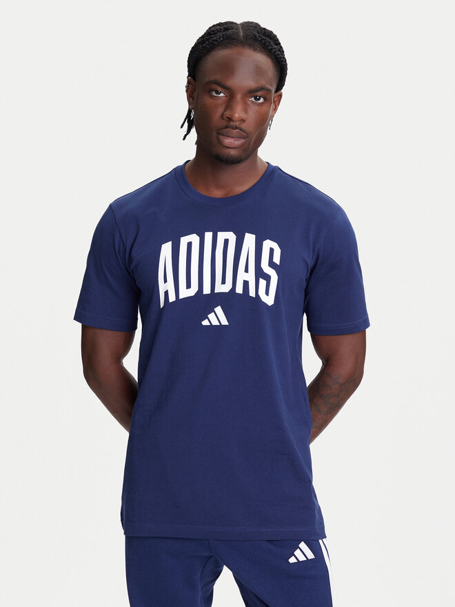 adidas adidas T-Shirt Collegiate Lineage Graphic JM6417 Μπλε Regular Fit
