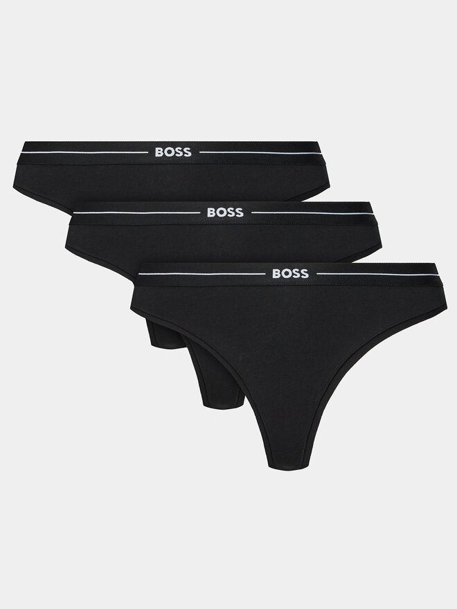 BOSS Boss 3er-Set Stringtangas 50510030 Schwarz
