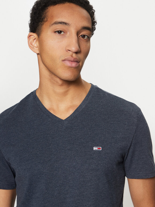 Tommy Jeans Tommy Jeans Póló Jaspe DM0DM20364 Sötétkék Slim Fit