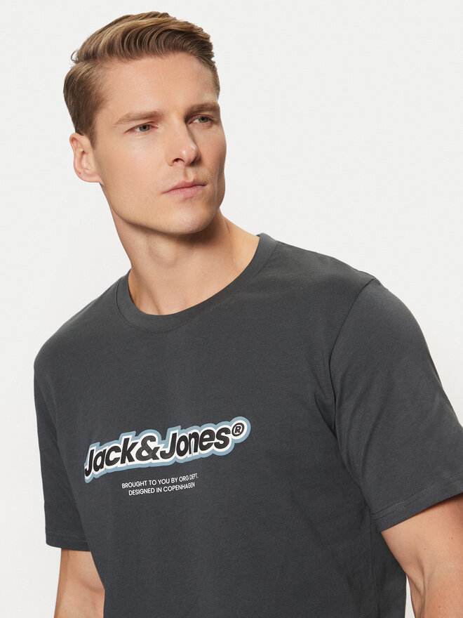 Jack&Jones Jack&Jones Marškinėliai Vesterbro 12265740 Pilka Relaxed Fit