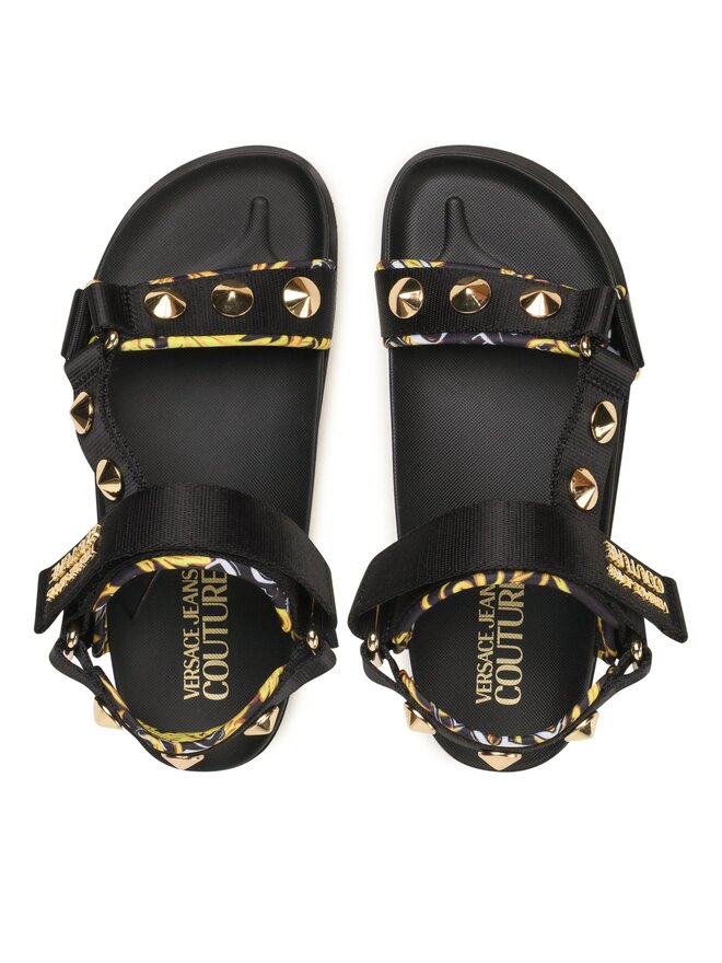 Sandały Versace Jeans Couture 74VA3SM2 ZS187 Czarny | eobuwie.com.pl