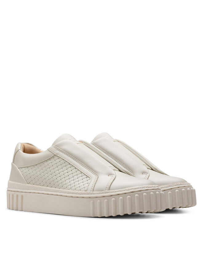 Clarks Sneakersy Clarks Mayhill Bay 26181207 Bílá