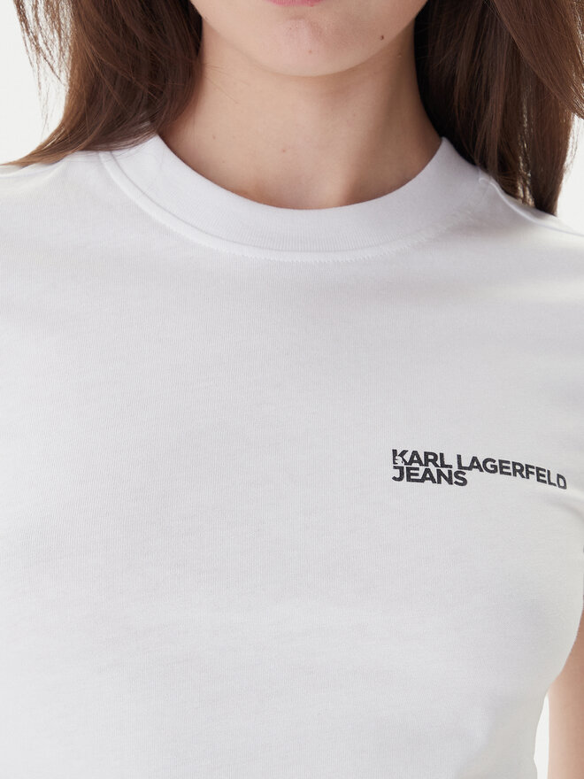 Karl Lagerfeld Jeans Karl Lagerfeld Jeans T-Shirt A1W17004 Weiß Slim Fit