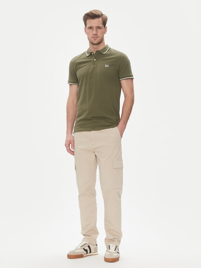 Lee Lee Poloshirt Pique 112363855 Grün Regular Fit