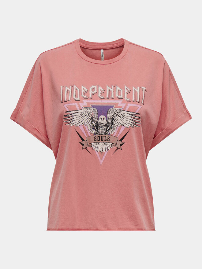 ONLY ONLY Camiseta Lucy 15316637 Rosa Regular Fit