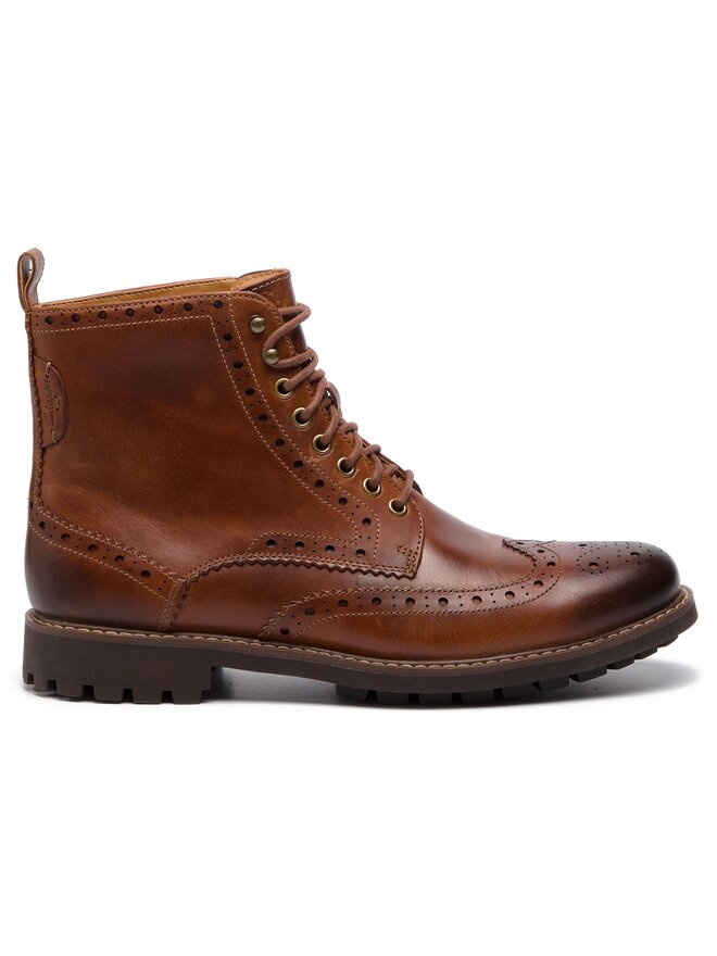 Clarks Μπότες Clarks Montacute Lord 203517907 Καφέ