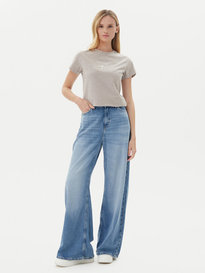 Guess Guess Футболка V4YI21 KCDH1 Сірий Slim Fit