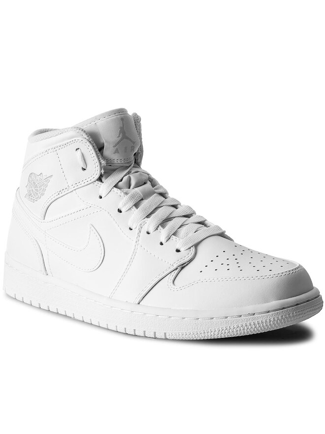 Sneakers Nike Air Jordan 1 Mid 554724 104 Bianco escarpe