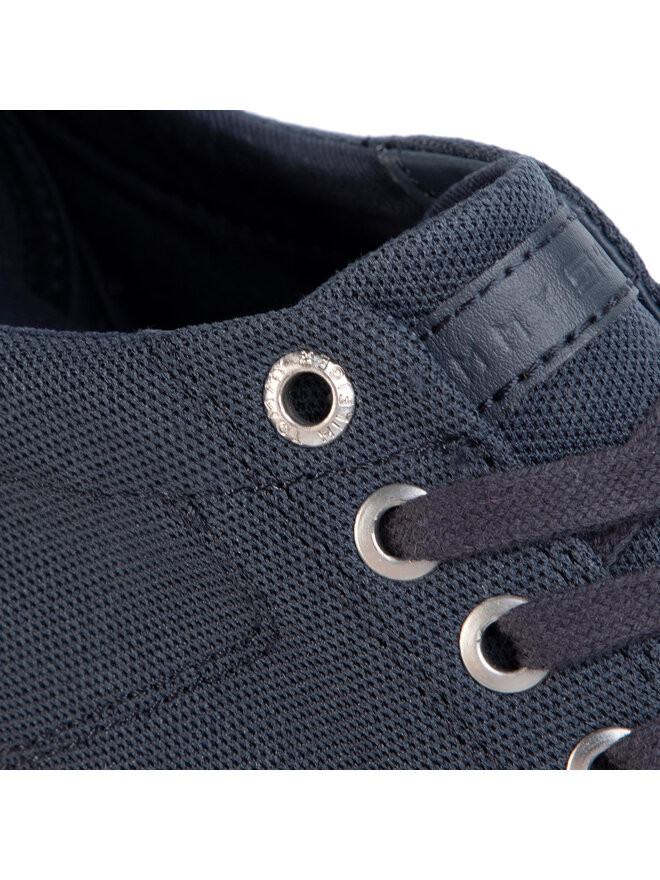 Tommy Hilfiger Sneakers aus Stoff Tommy Hilfiger Seasonal Textile Sneaker FM0FM02687 Dunkelblau